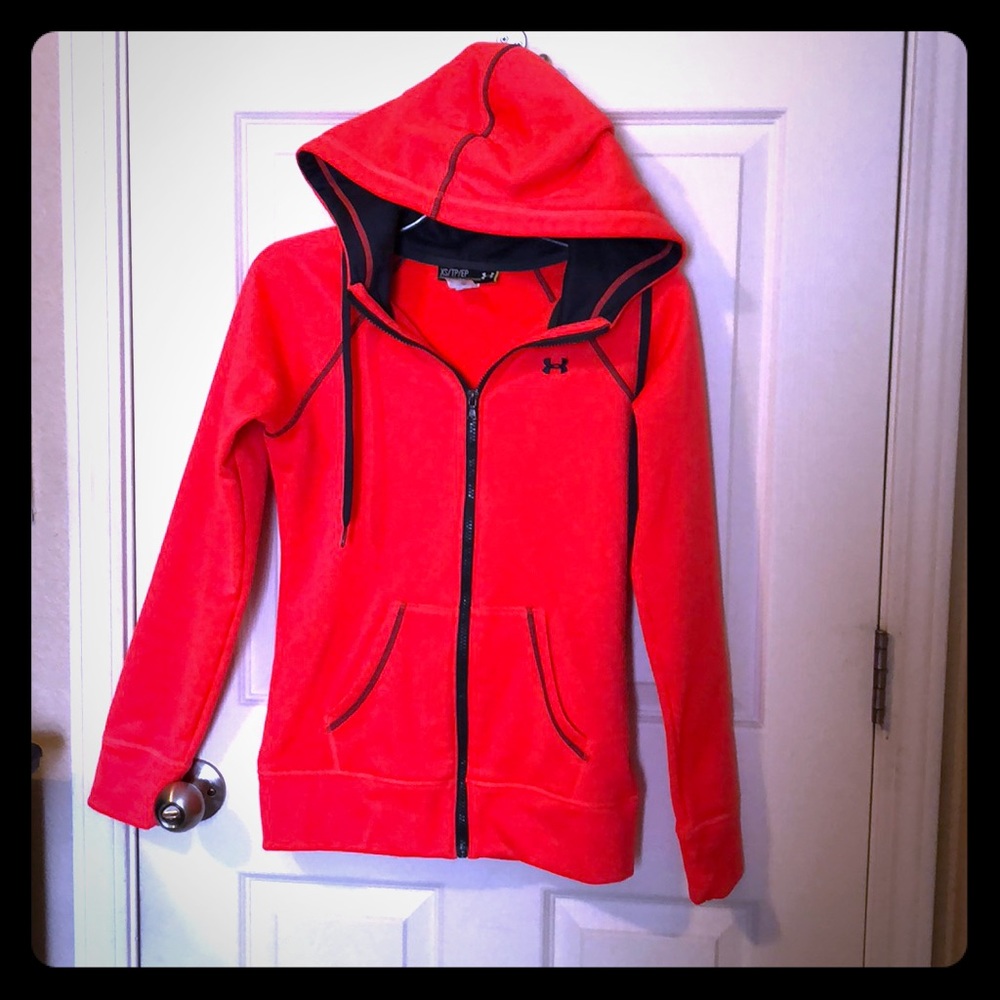 Under armor fleece zip up hoodie.
